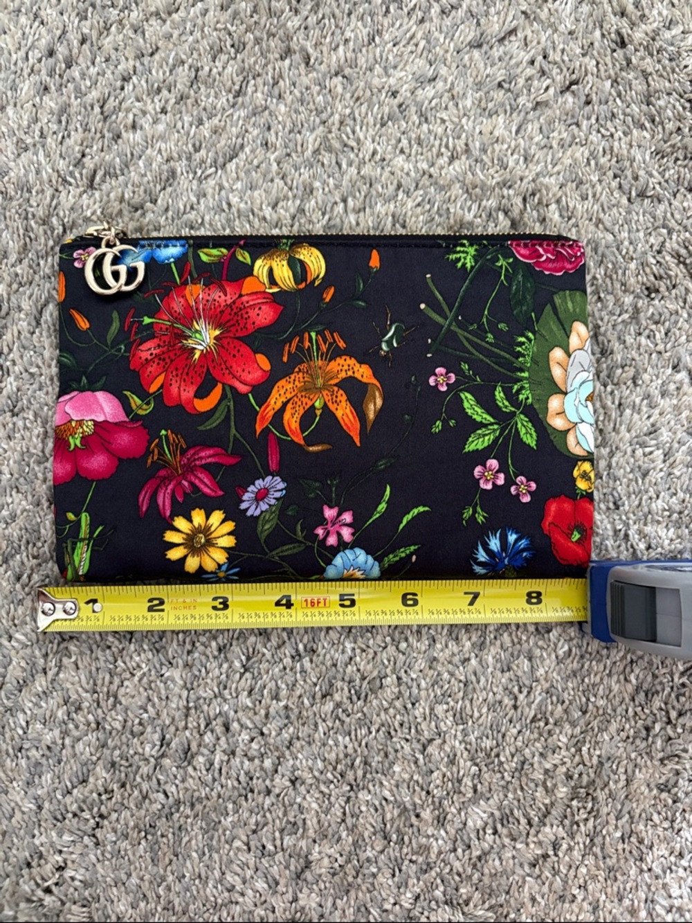 Gucci Black Floral Accessories Bag - NEW (w/o tags) - Picture 8 of 9